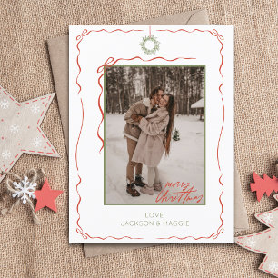 Tarjeta postal para Navidades de fotografía de Wre