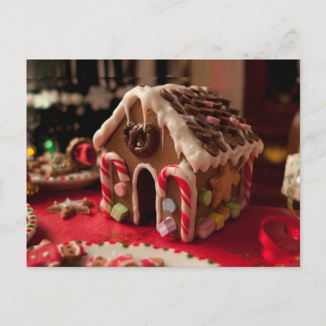 Tarjeta postal para Navidades de la casa Gingerbre (Anverso)