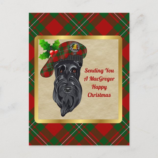 Tarjeta postal para Navidades de MacGregor Clan Ba (Anverso)