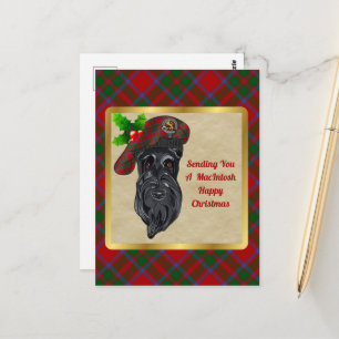 Tarjeta postal para Navidades de MacIntosh Clan Ba