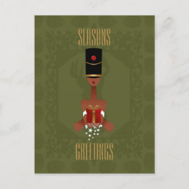 Tarjeta postal para Navidades de regalo navideño d