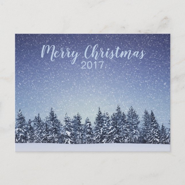 Tarjeta postal para Navidades de vacaciones en el  (Anverso)