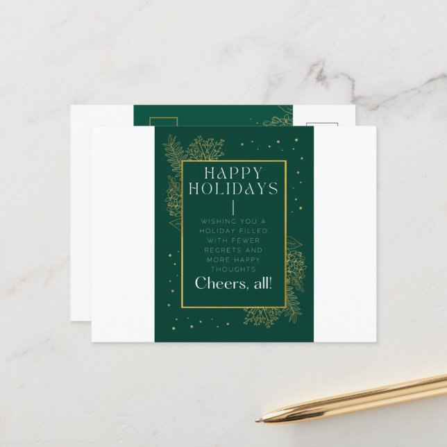 Tarjeta postal para Navidades de vacaciones profes (Subido por el creador)