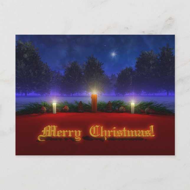 Tarjeta postal para Navidades de visiones más bril (Anverso)