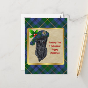 Tarjeta postal para Navidades Johnstone Clan Badge
