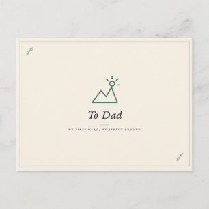 Tarjeta postal para papá Tarjeta de amor paterna