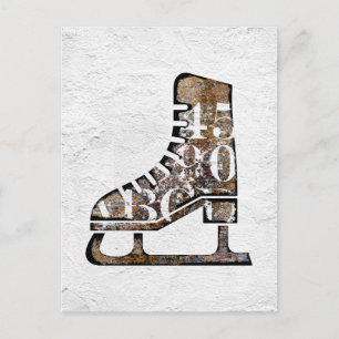 Tarjeta postal para patines de hielo - Arte multim