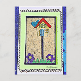 Tarjeta postal para personalizados de Aves y Flore