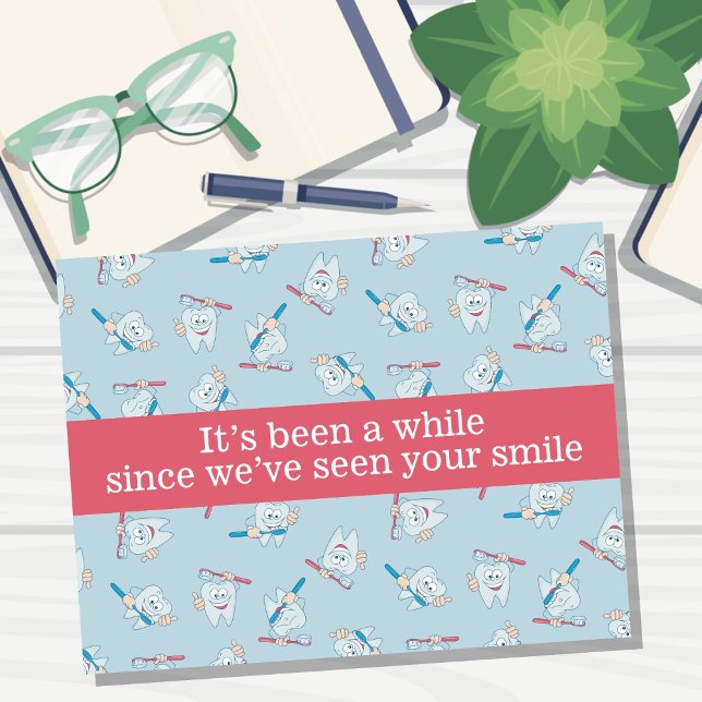 Tarjeta postal para recordatorio de citas dentales (Subido por el creador)