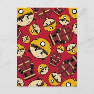 Tarjeta postal patentada a bomberos del Reino Unid