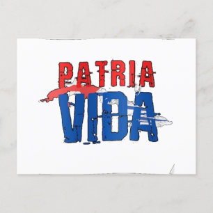 Tarjeta postal Patria y vida