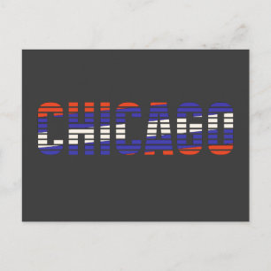 tarjeta postal patriótica de chicago