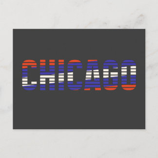 tarjeta postal patriótica de chicago