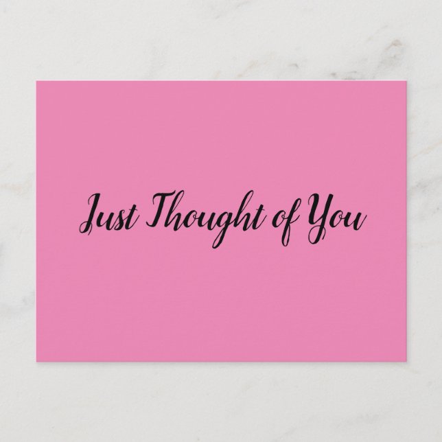 Tarjeta postal - Pensamiento: ¡Feliz cumpleaños, s (Anverso)