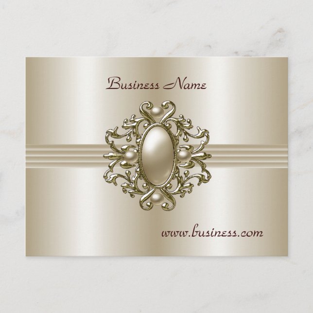 Tarjeta postal Perla elegante gema (Anverso)