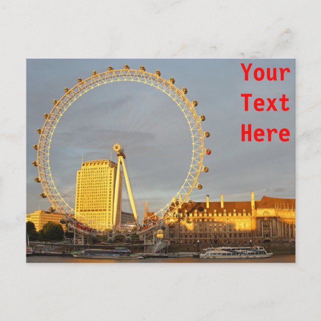 Tarjeta postal personalizable de Londres (Anverso)
