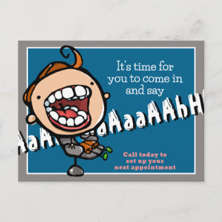 Tarjeta postal personalizable de recordatorio de c