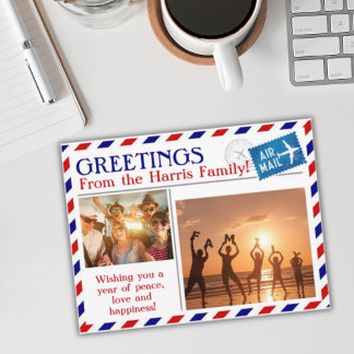 Tarjeta postal personalizada con foto para enviar 