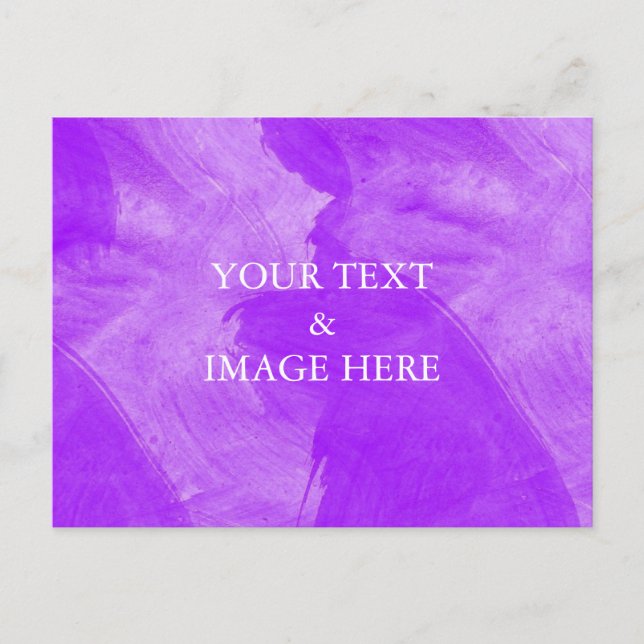 Tarjeta Postal Personalizada con tu Propia Foto y  (Anverso)