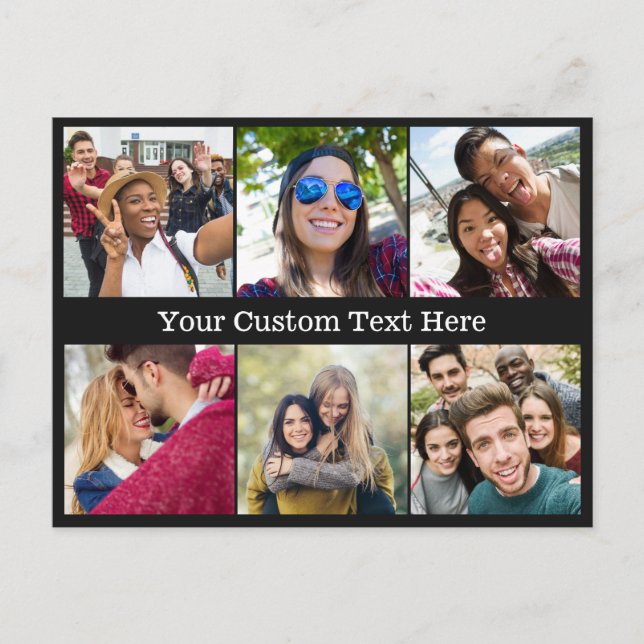 Tarjeta postal personalizada con tus fotos (Anverso)