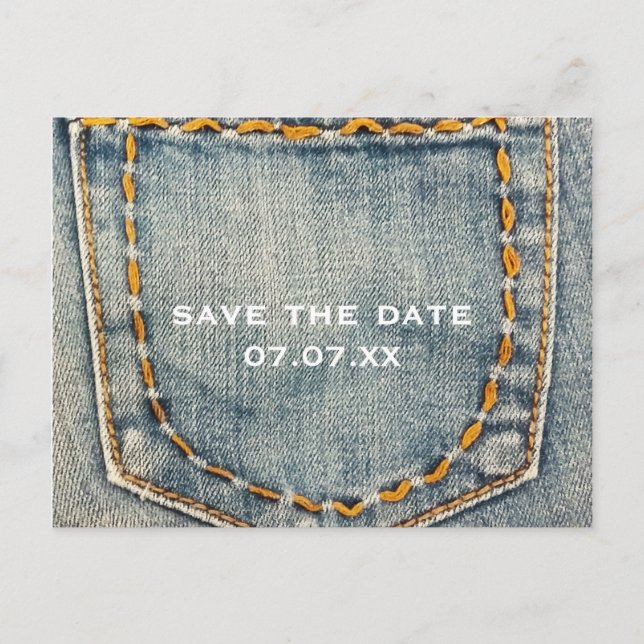 Tarjeta postal personalizada de bolsillo cosido de (Anverso)