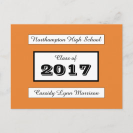 Tarjeta Postal Personalizada de Graduación/Reunión
