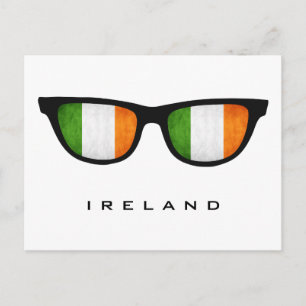 Tarjeta postal personalizada de Irlanda con texto 