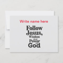 Tarjeta postal personalizada de Jesús