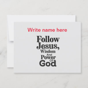 Tarjeta postal personalizada de Jesús