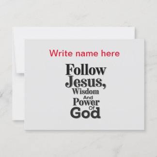 Tarjeta postal personalizada de Jesús