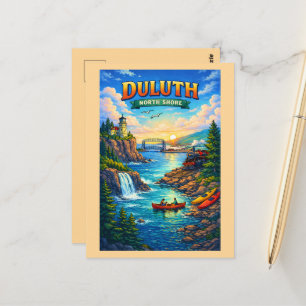 Tarjeta postal personalizada de la costa norte de