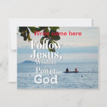 Tarjeta postal personalizada de Natureview de Jesú