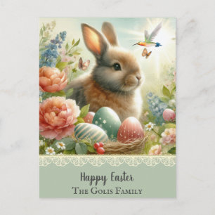 Tarjeta Postal Personalizada de Pascua de Pastel