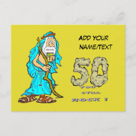 Tarjeta postal personalizada del 50 aniversario de