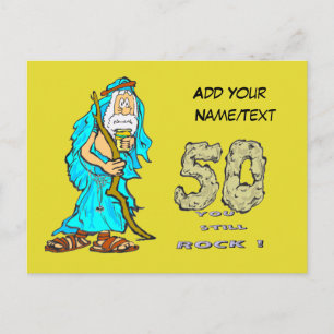 Tarjeta postal personalizada del 50 aniversario de