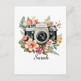 Tarjeta postal personalizada del fotógrafo