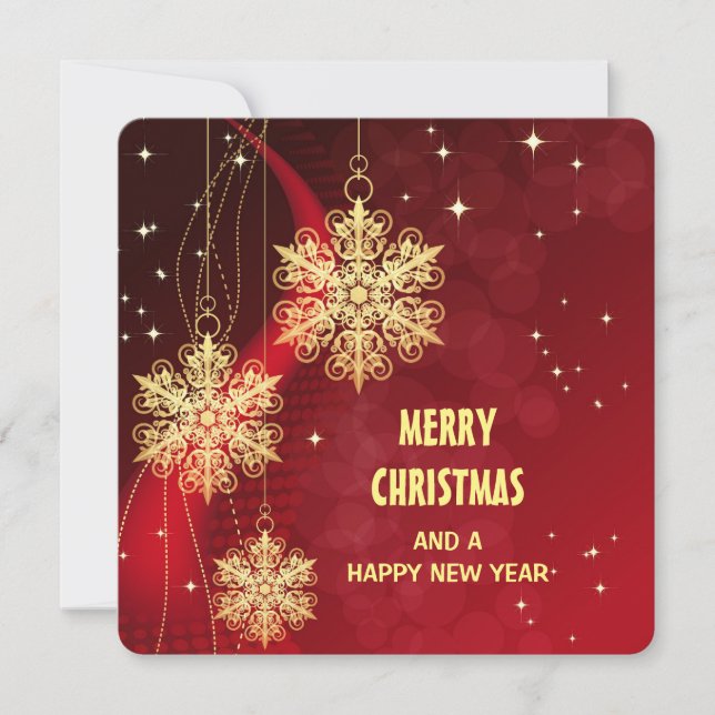Tarjeta Postal Personalizada "Feliz Navidad" (Anverso)