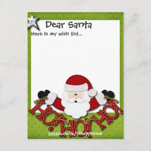 Tarjeta postal personalizada - Lista de deseos ver
