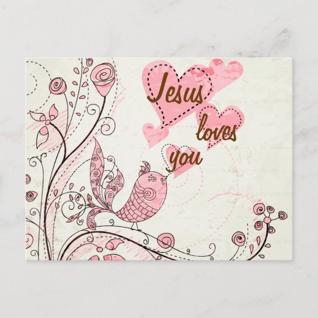 Tarjeta postal personalizada para canto de pájaro (Anverso)