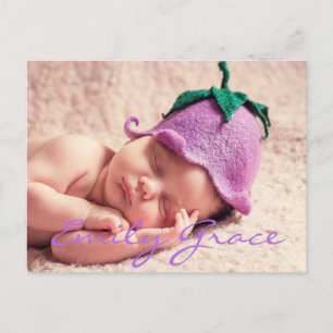 Tarjeta postal personalizada para el anuncio de na