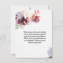 Tarjeta postal personalizada para la esposa del pa