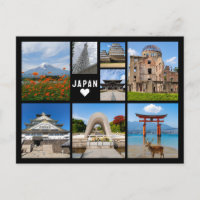 Tarjeta postal personalizada, saludos desde Japón