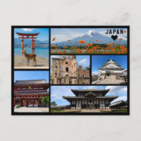 Tarjeta postal personalizada, saludos desde Japón