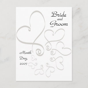 Tarjeta postal personalizada Save the Date de KRW 