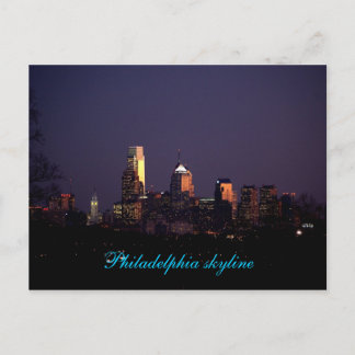 Tarjeta postal Philadelphia Skyline