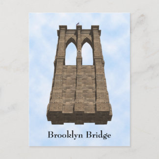 Tarjeta postal: pilar del puente de Brooklyn: ciud