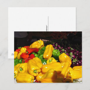 Tarjeta postal - Pimientos amarillos