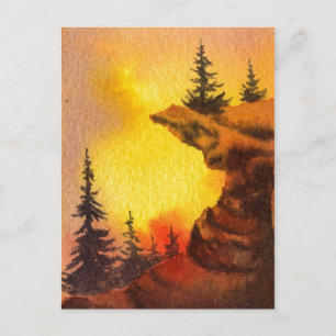 Tarjeta postal "Pines on Edge"
