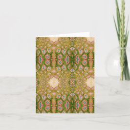 Tarjeta postal PInk y Green Fantasia