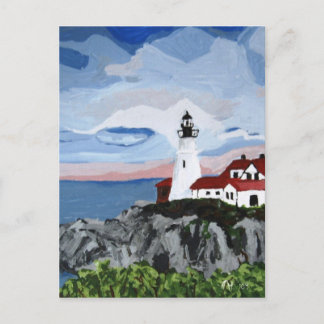 Tarjeta postal: Pintura de luz de cabeza de Portla